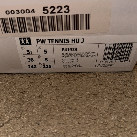 Adidas X PW Tennis Hu “Dip Dyed” Unisex Tennis Shoes Size 5 1/2 - Picture 3 of 7